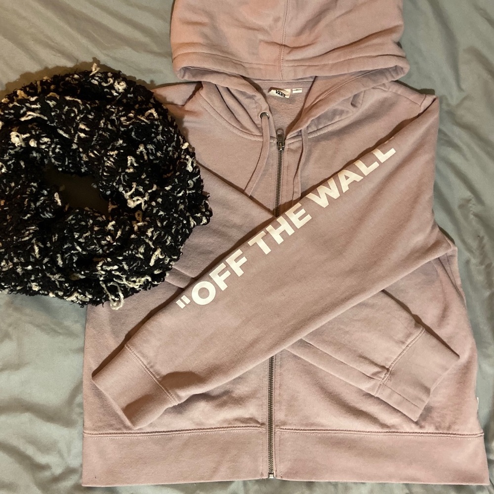 Pink Vans Zip Up Sweater